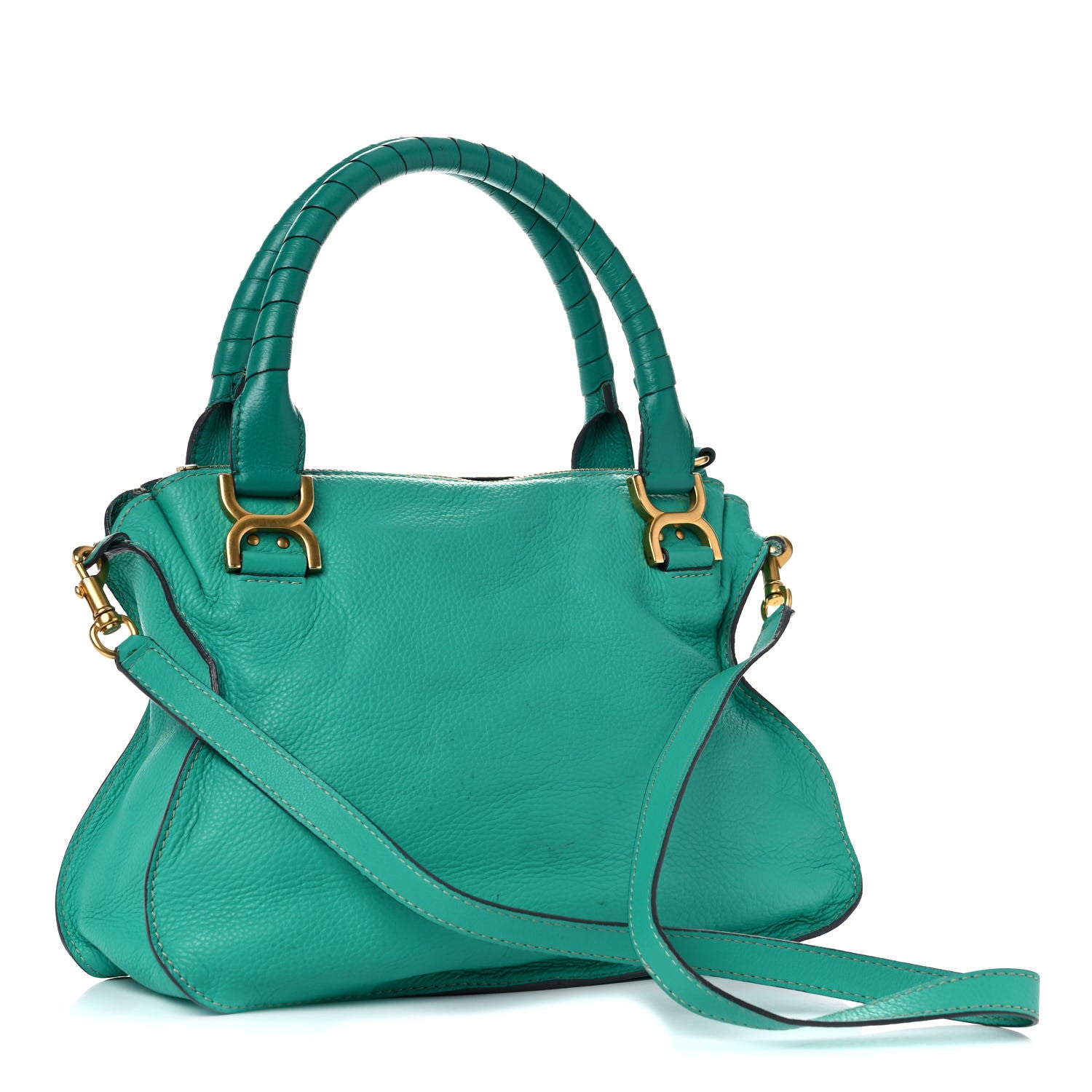 Chloe Calfskin Medium Marcie Satchel Jade Green 3 of 28
