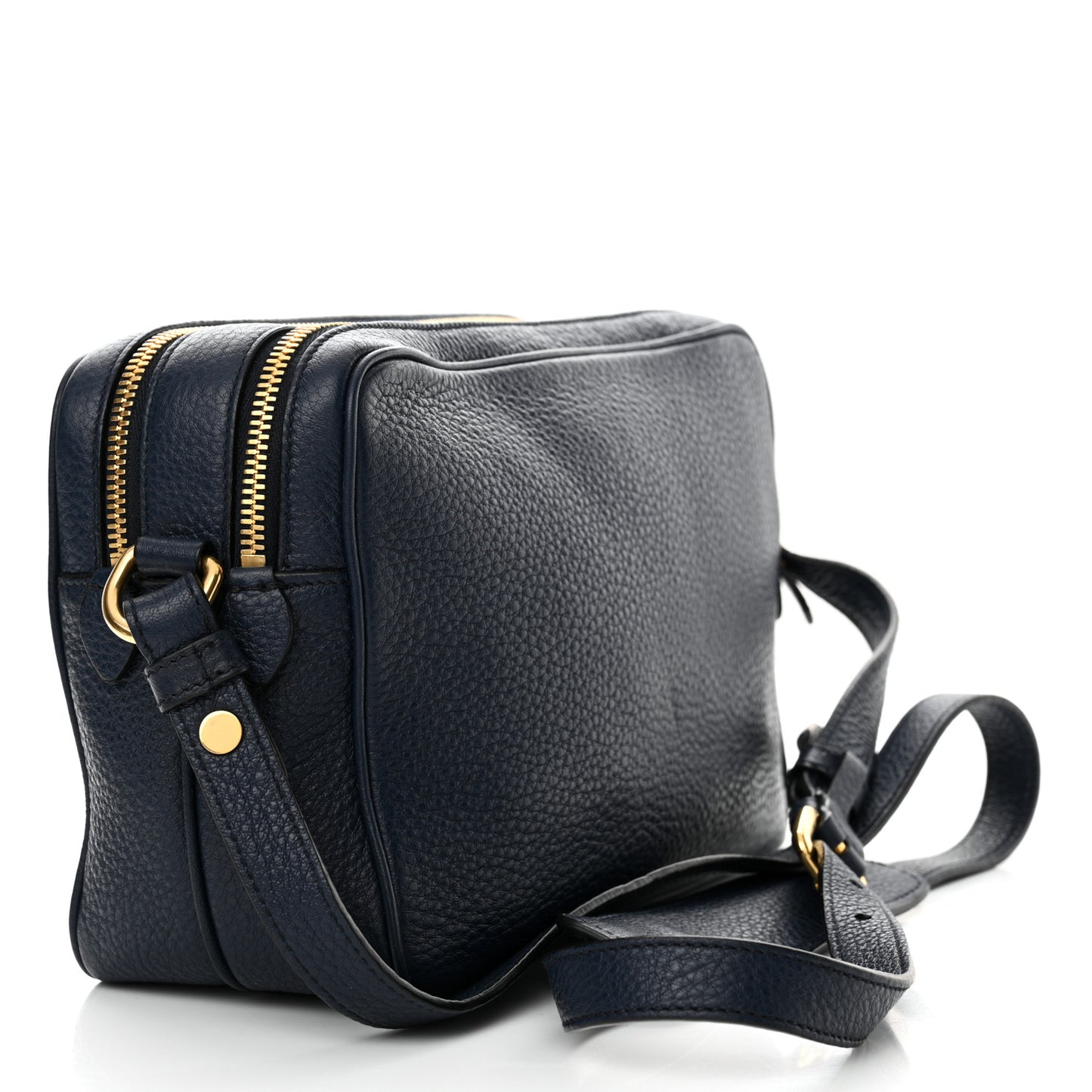 Vitello Phenix Double Zip Crossbody Bag Baltico
