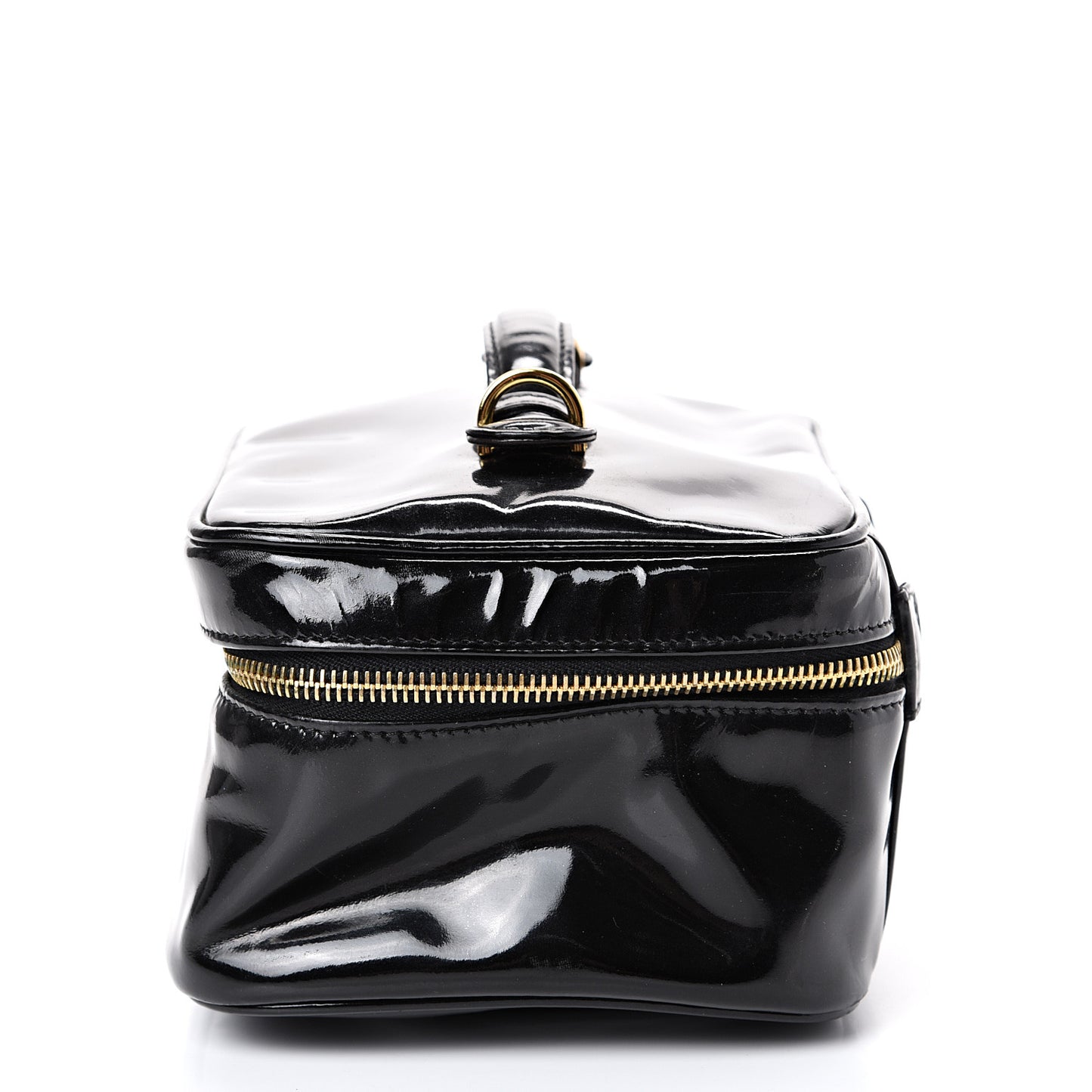 Patent Vanity Cosmetic Case Black