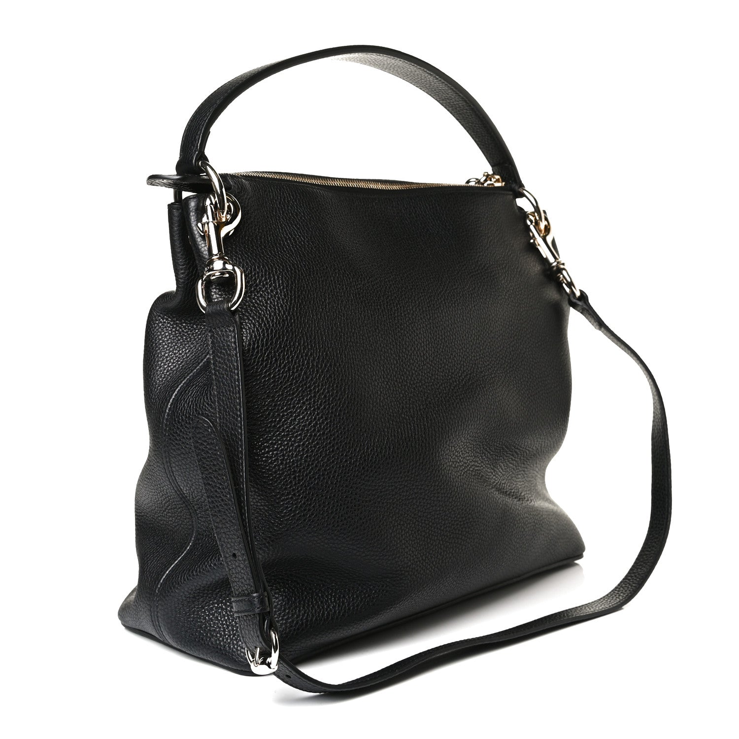 Gucci Pebbled Calfskin Large Soho Hobo Black 3 of 18