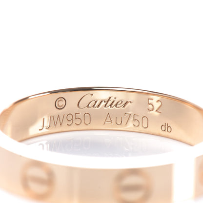 Cartier 18K Yellow Gold 3.5mm LOVE Wedding Band Ring 52 6 4 of 6