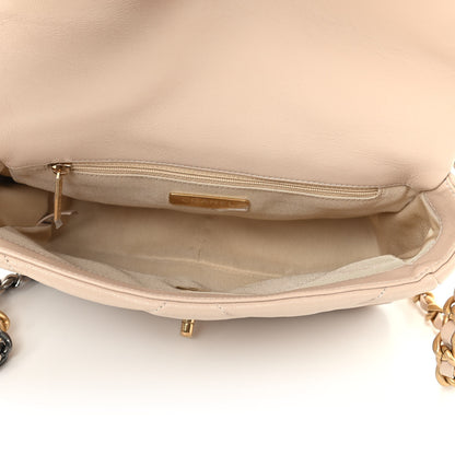 Chanel Lambskin Quilted Medium Chanel 19 Flap Beige 5 of 10