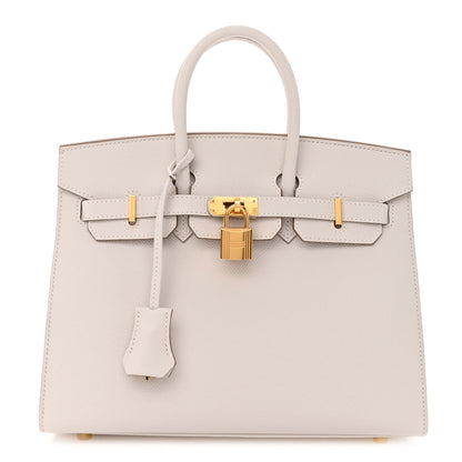 Hermes Epsom Birkin Sellier 25 Gris Pale 1 of 12