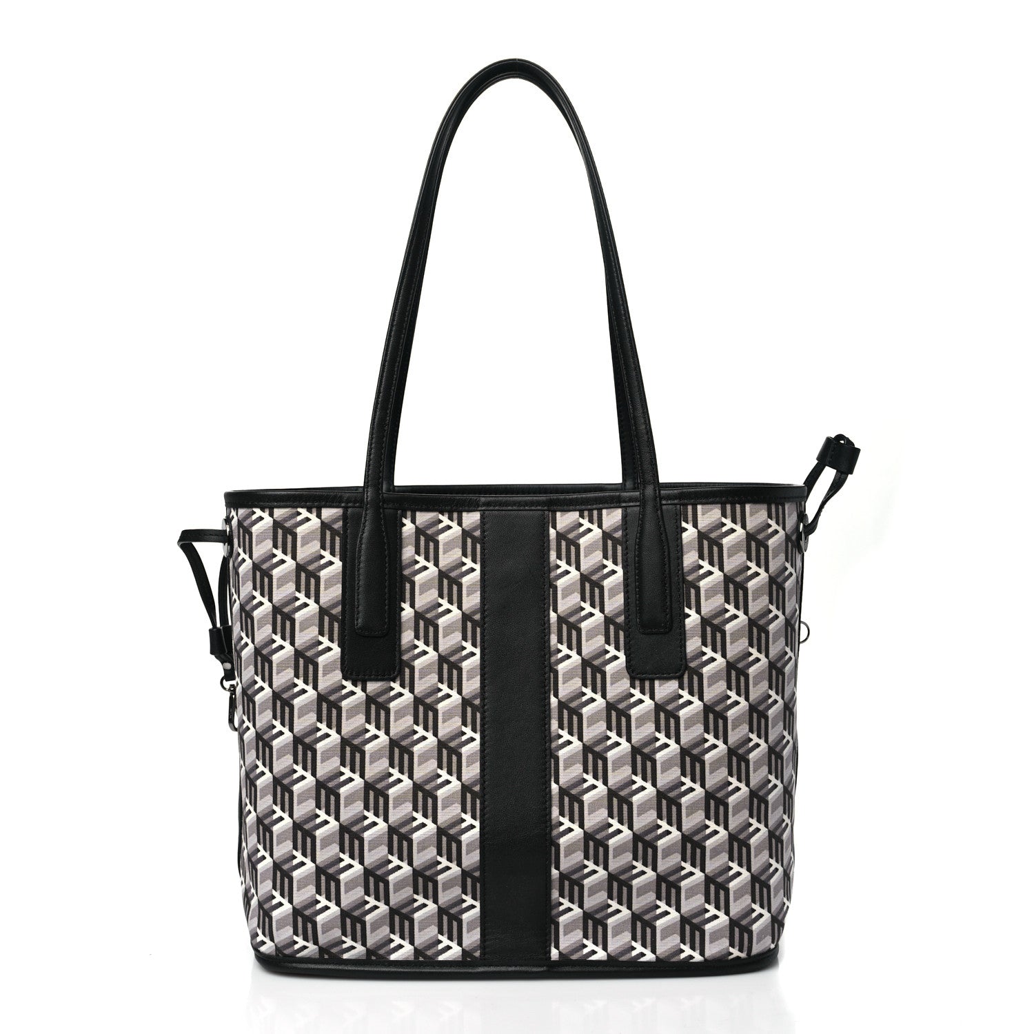 MCM Visetos Small Liz Reversible Shopper Tote Black 3 of 14
