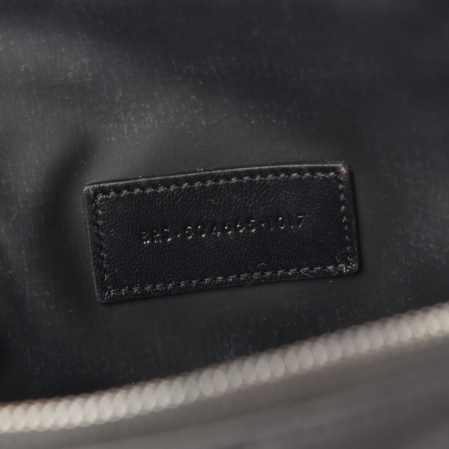 Lambskin Matelasse Cosmetic Case Asphalt