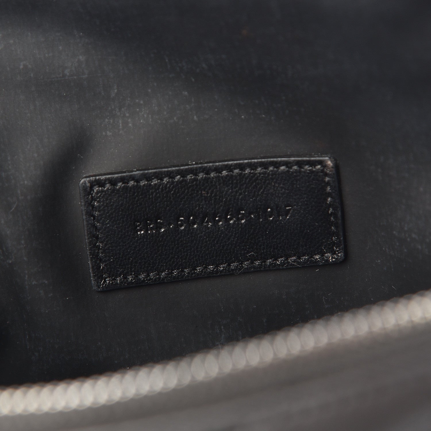 Saint Laurent Lambskin Matelasse Cosmetic Case Asphalt 7 of 8