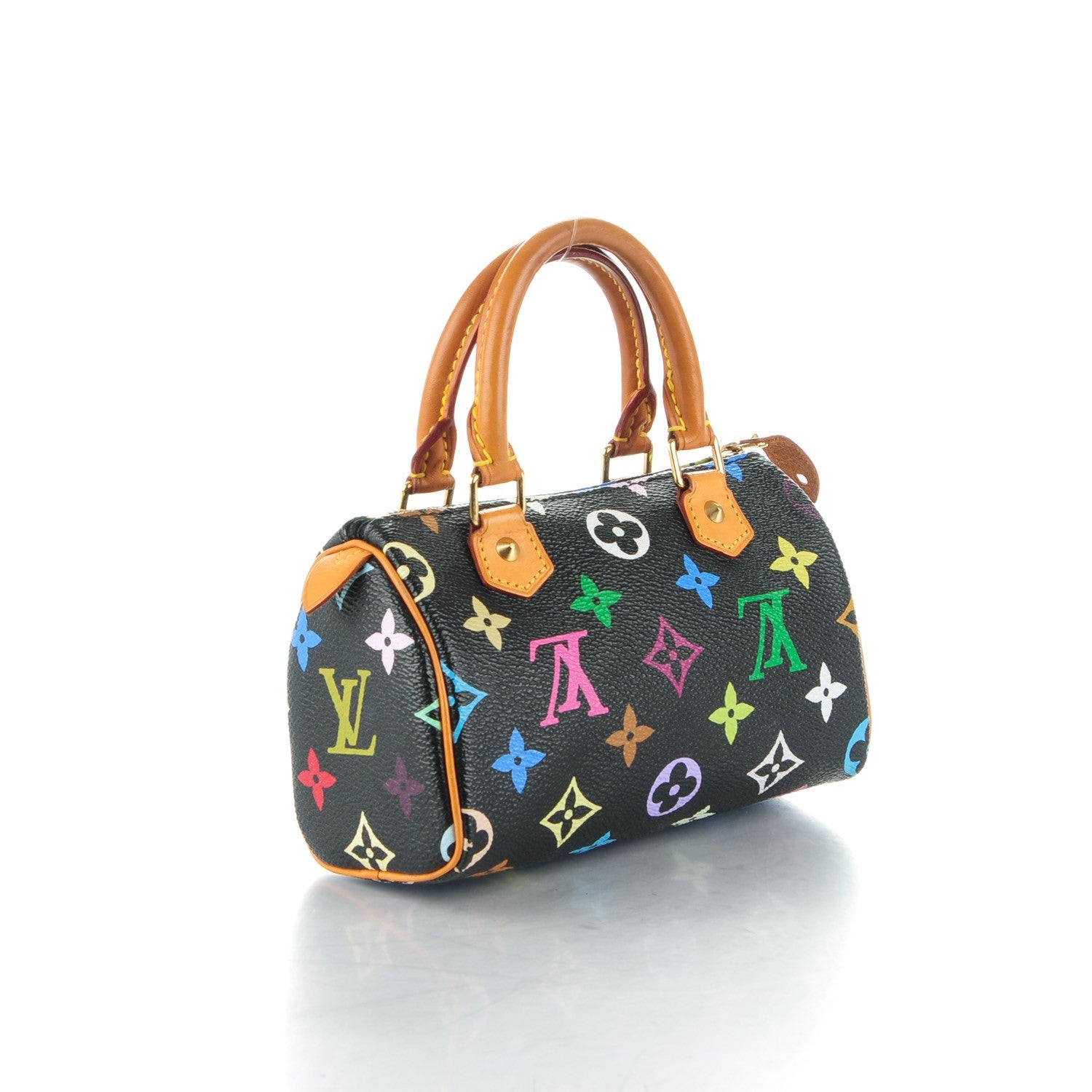 Louis Vuitton Monogram Multicolor Mini Sac HL Speedy Black 3 of 7