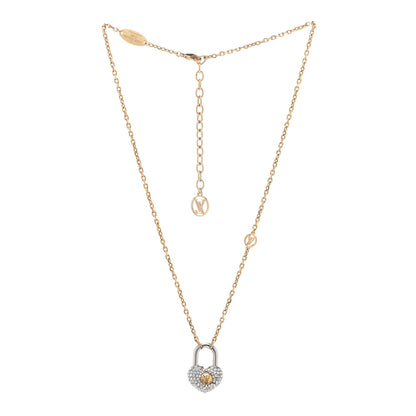 Louis Vuitton Crystal Crazy In Lock Necklace 3 of 8