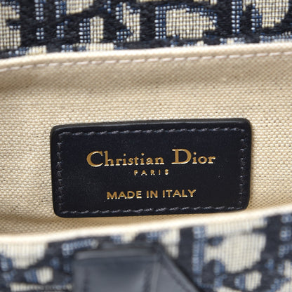 Christian Dior Oblique Mini Saddle Bag Blue 6 of 8