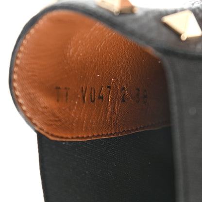 Valentino Garavani Calfskin Rockstud Beatle Chelsea 20mm Ankle Boots 38 Black 8 of 9