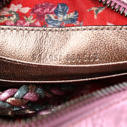 Gucci Laminated Nappa Trapuntata Mini Zumi Dome Shoulder Bag Rosa Lago Rame 6 of 9