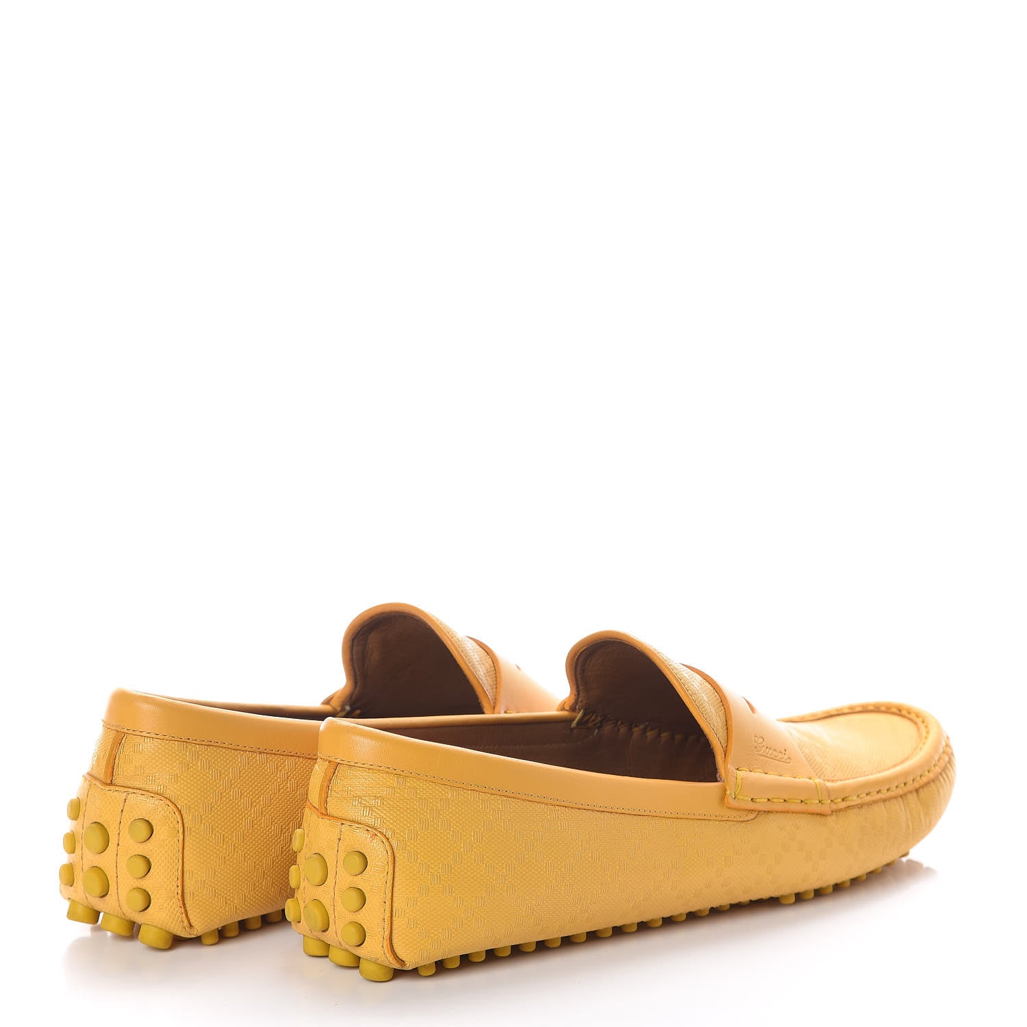 Gucci Bright Diamante Mens Driver Loafers 9 Bumblebee 4 of 7