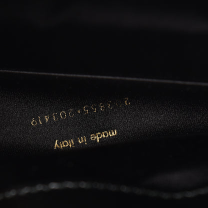 Saint Laurent Textured Patent Monogram Large Belle De Jour Clutch Black 9 of 10