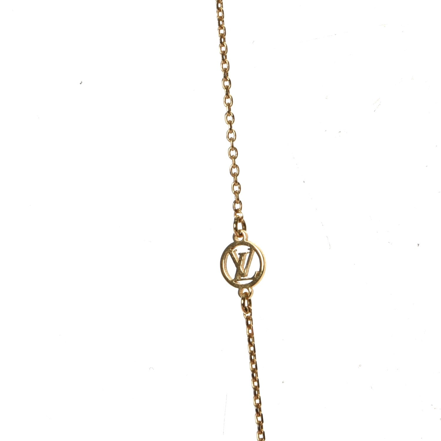 Louis Vuitton Swarovski Essential V Strass Pendant Necklace 5 of 8