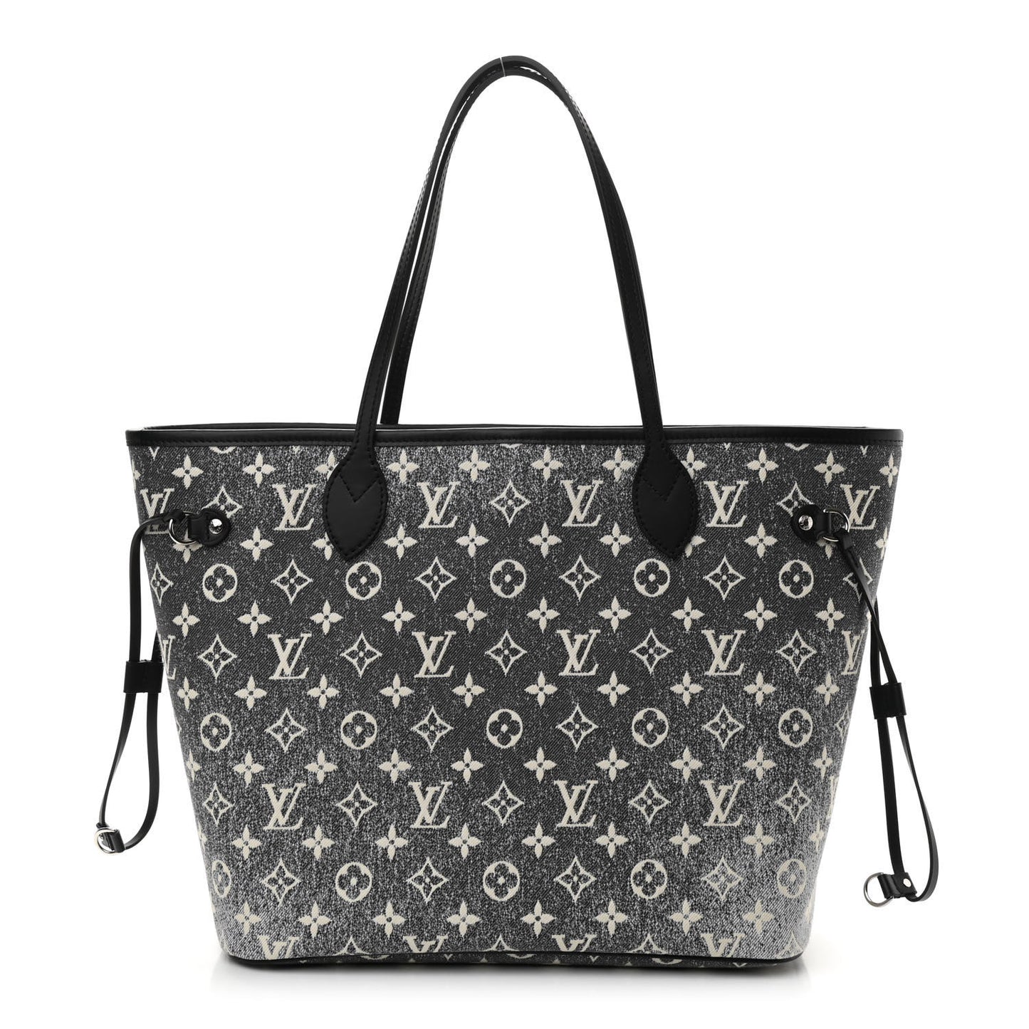 Denim Monogram Jacquard Neverfull MM Grey