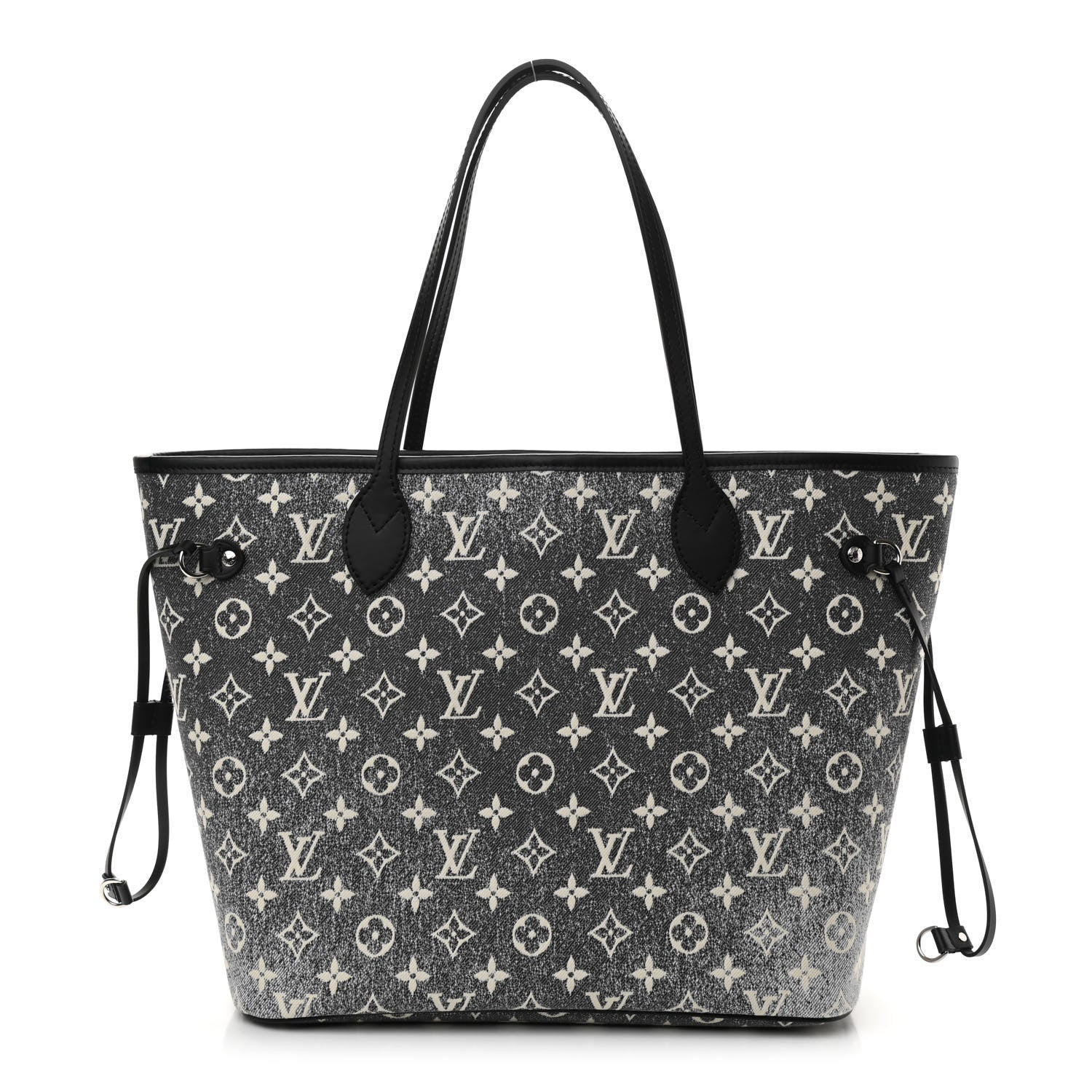 Louis Vuitton Denim Monogram Jacquard Neverfull MM Grey 1 of 8