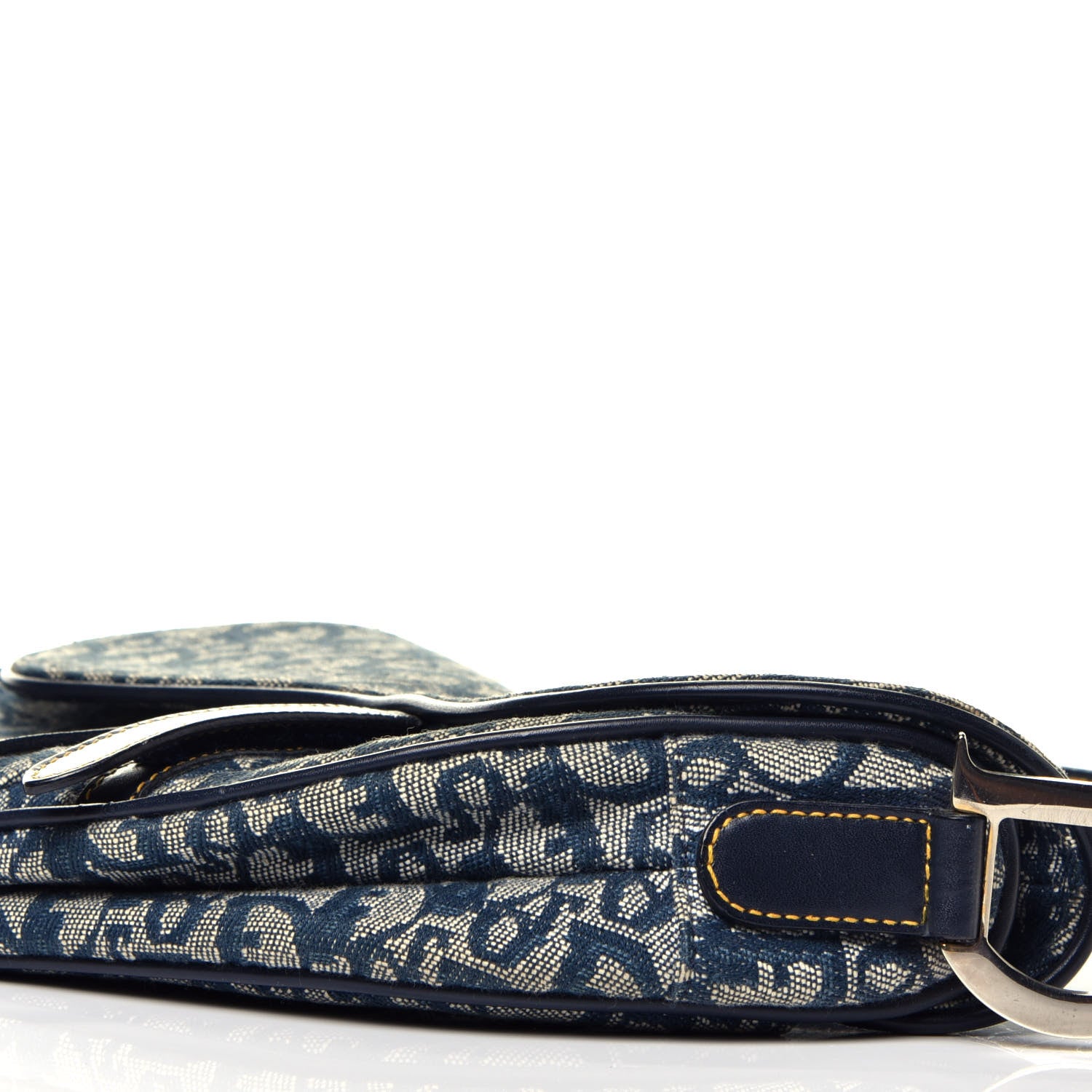 Christian Dior Monogram Saddle Bag Blue 8 of 8