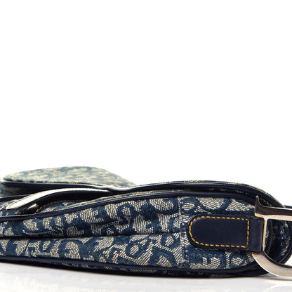Christian Dior Monogram Saddle Bag Blue 8 of 8