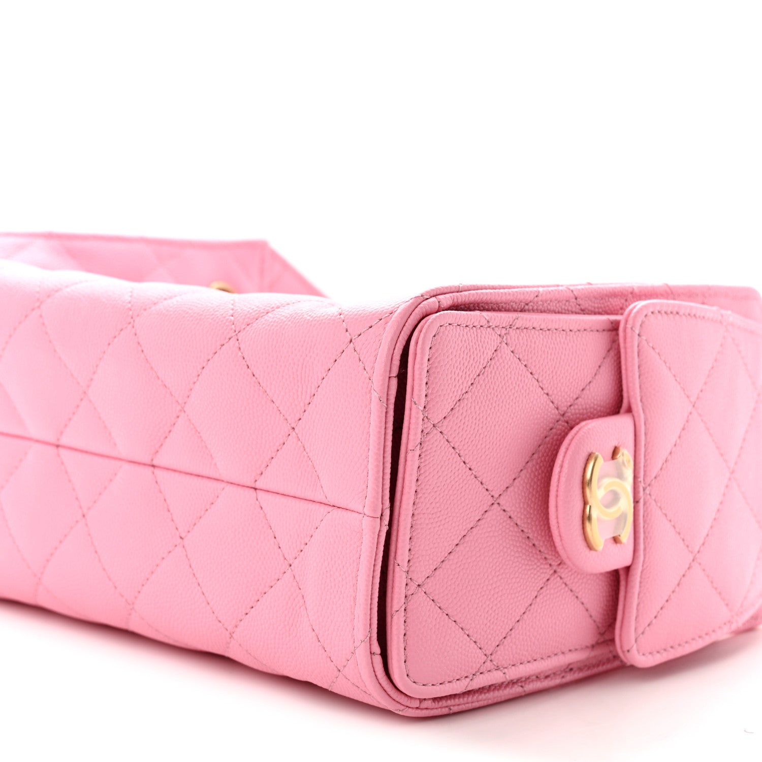 Chanel Caviar Quilted Mini Chanel 25 Handbag Pink 10 of 11