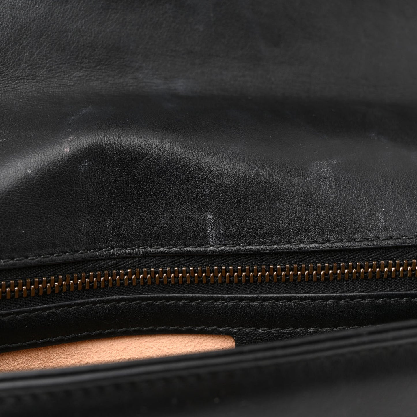 Calfskin Matelasse Mini GG Marmont Shoulder Bag Black