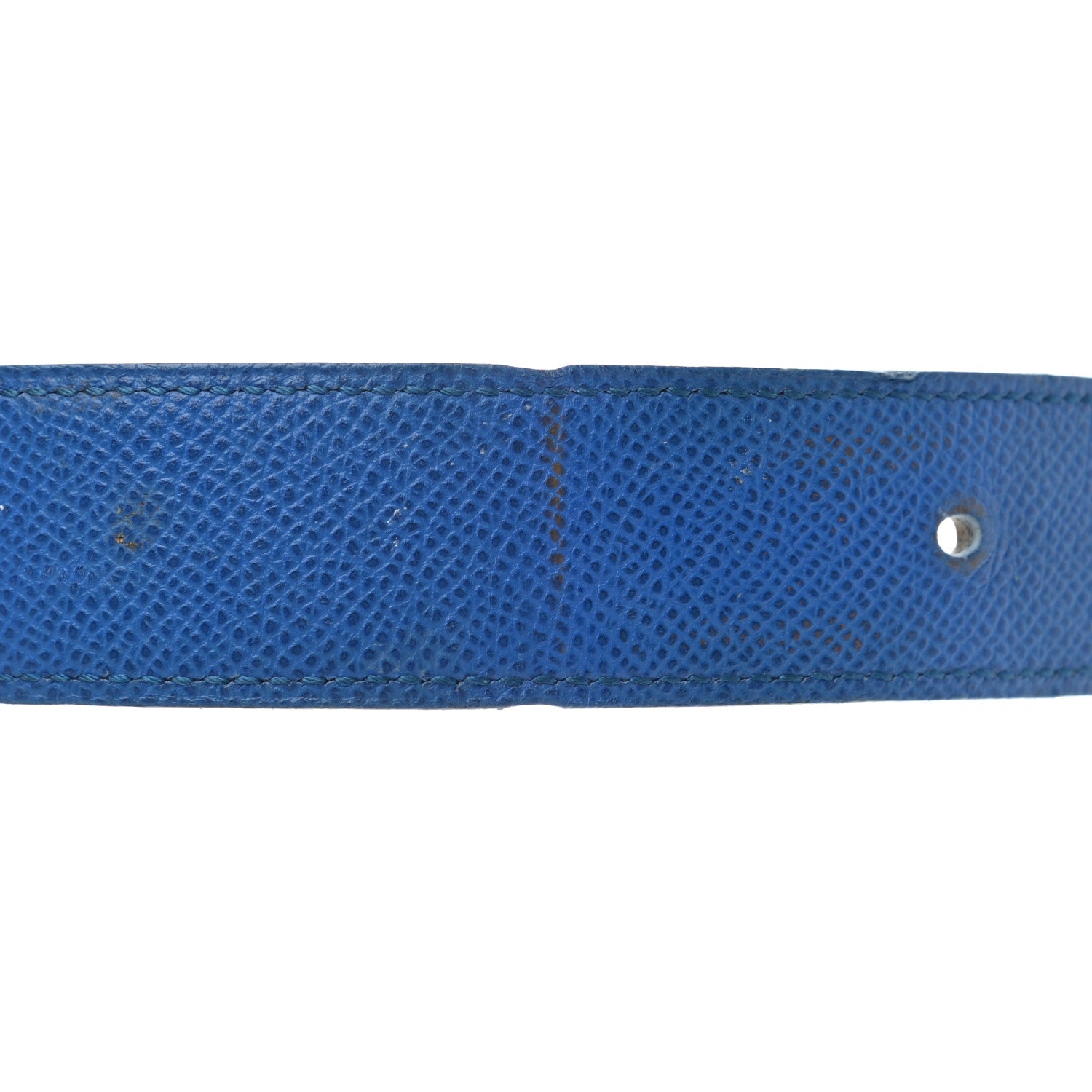 Hermes Courchevel 32mm H Belt 70 Bleu France Gold 8 of 8