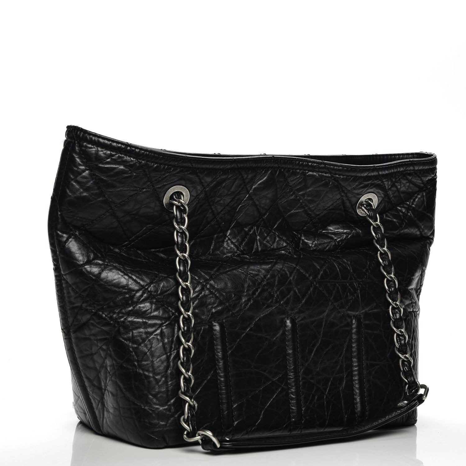 Chanel Calfskin Small Shopping In Moscow Tote Black 3 of 7