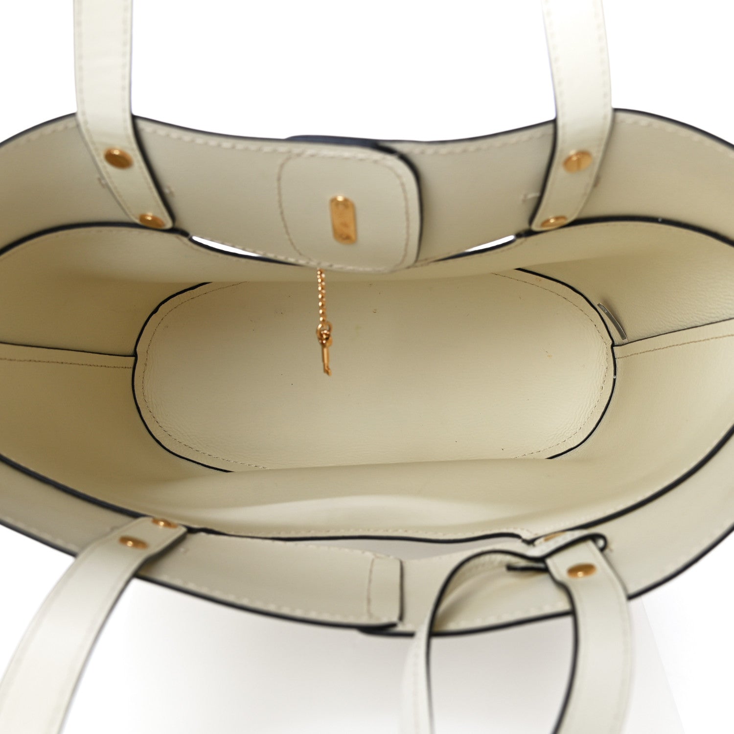 Chloe Smooth Grained Calfskin Small Aby Tote White 5 of 11