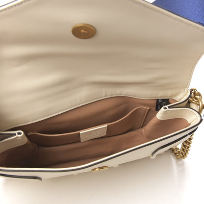 Gucci Nappa Pearl Studded Mini Queen Margaret Broadway Shoulder Bag Mystic White 6 of 9