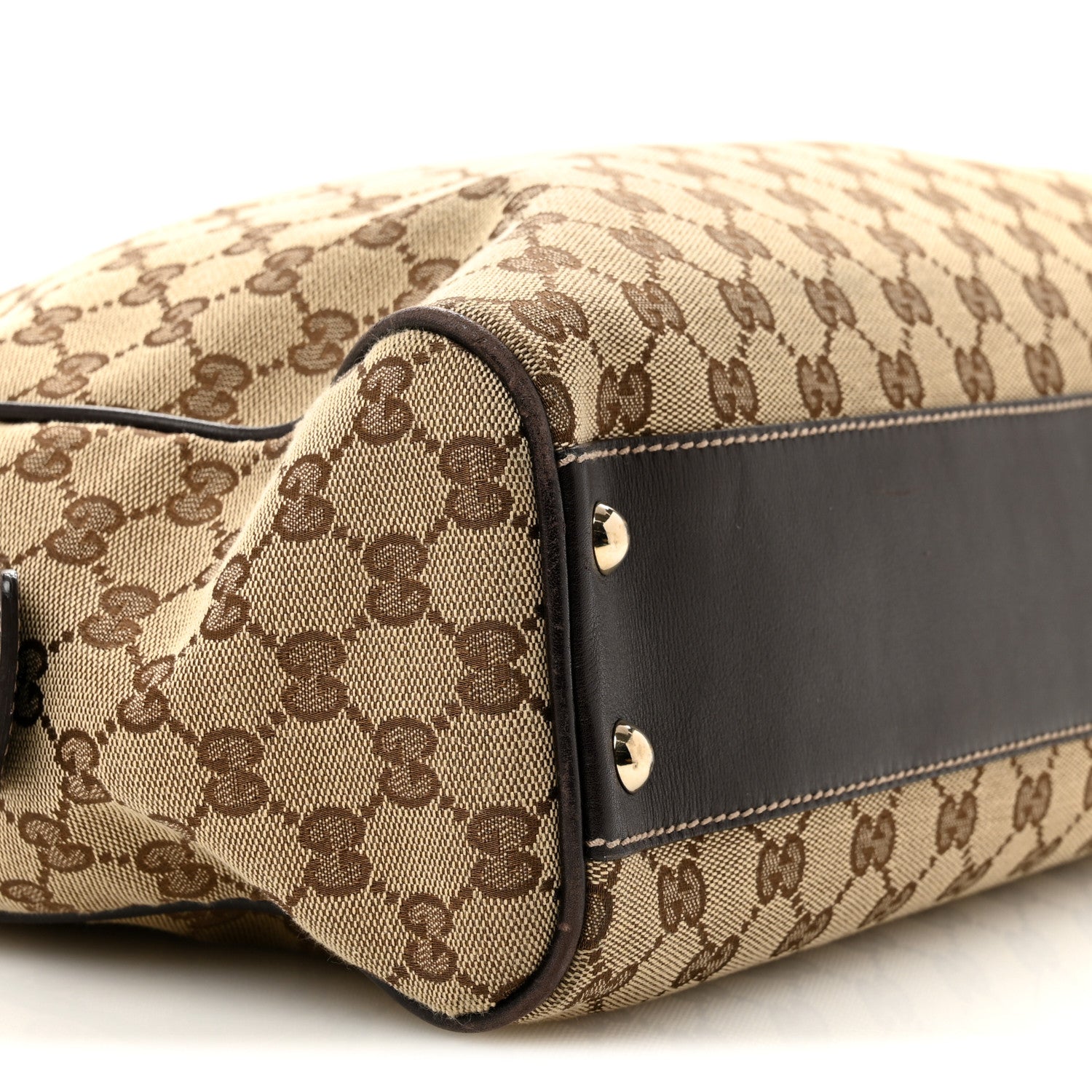 Gucci Monogram New Britt Medium Boston Dark Brown 9 of 15