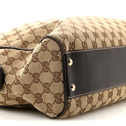 Gucci Monogram New Britt Medium Boston Dark Brown 9 of 15