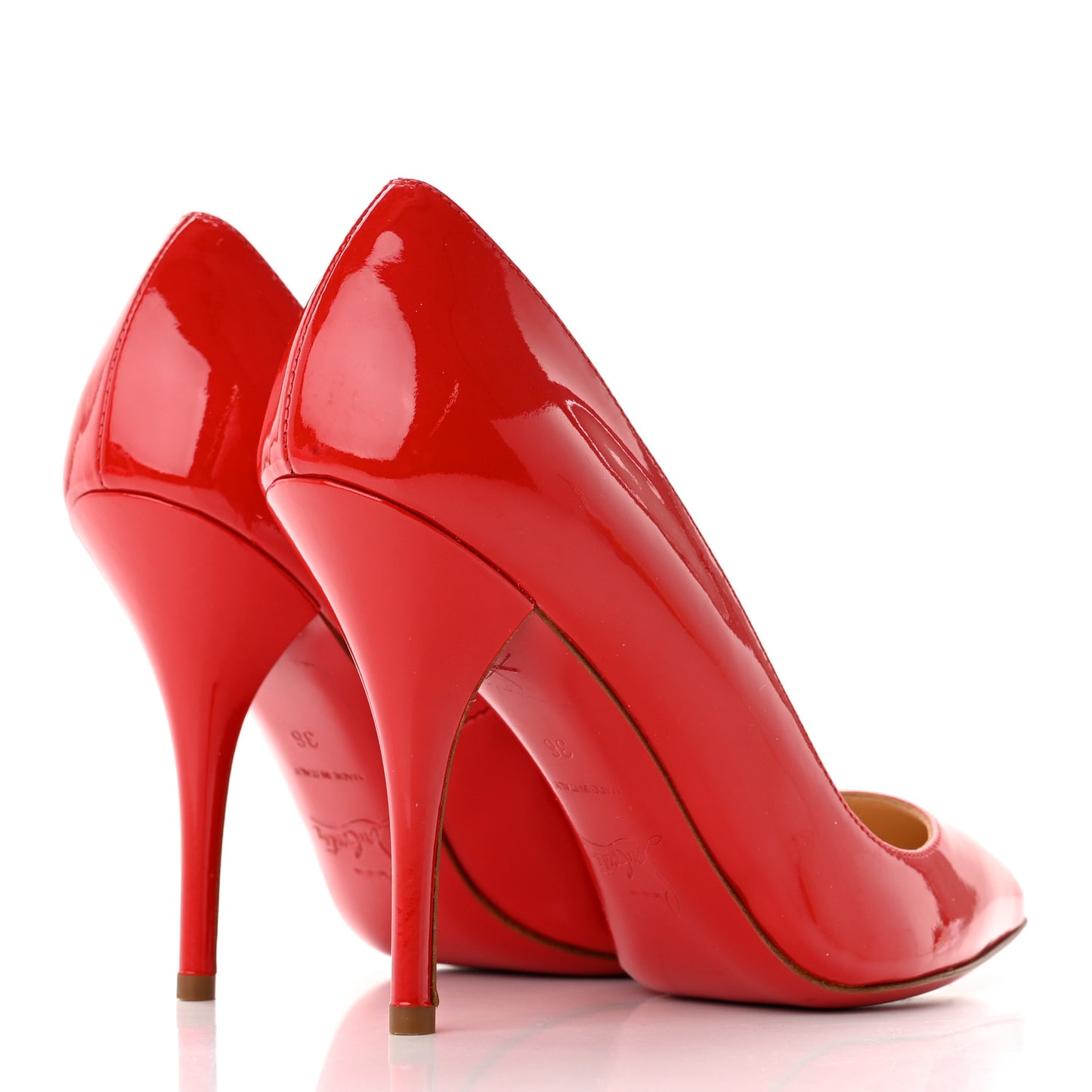 Patent Batignolles 100 Pumps 36 Rouge Lipstick