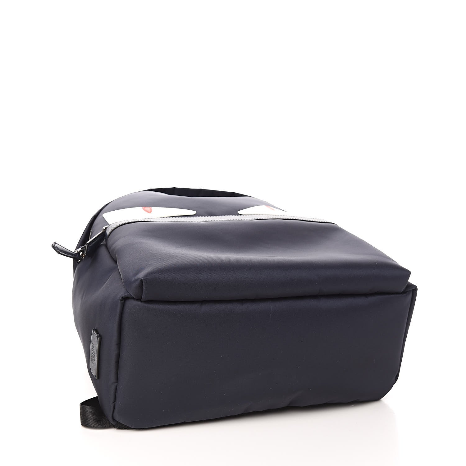 Fendi Nylon Vitello Elite Monster Eyes Rounded Backpack Blue Scuro White Multicolor 4 of 11