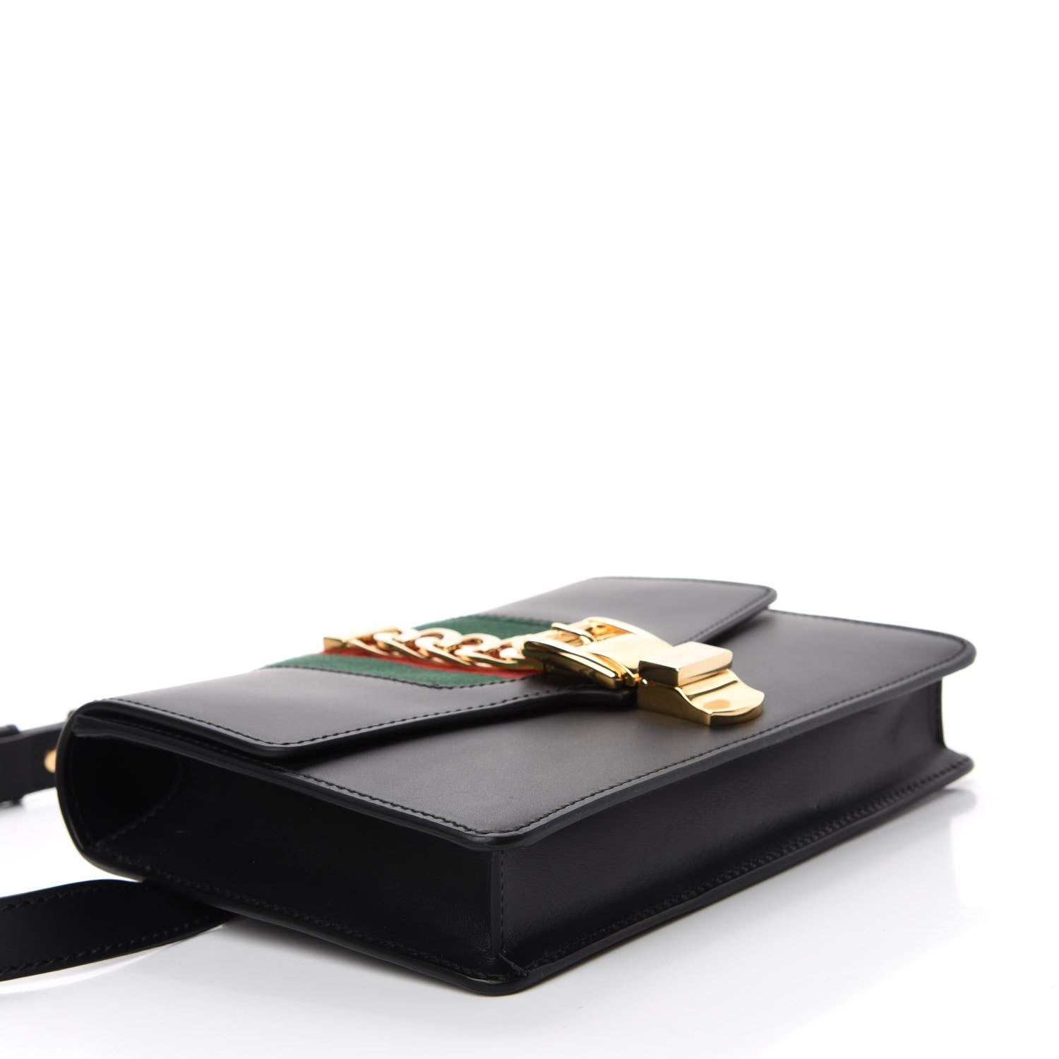 Gucci Calfskin Sylvie Belt Bag Black 4 of 10