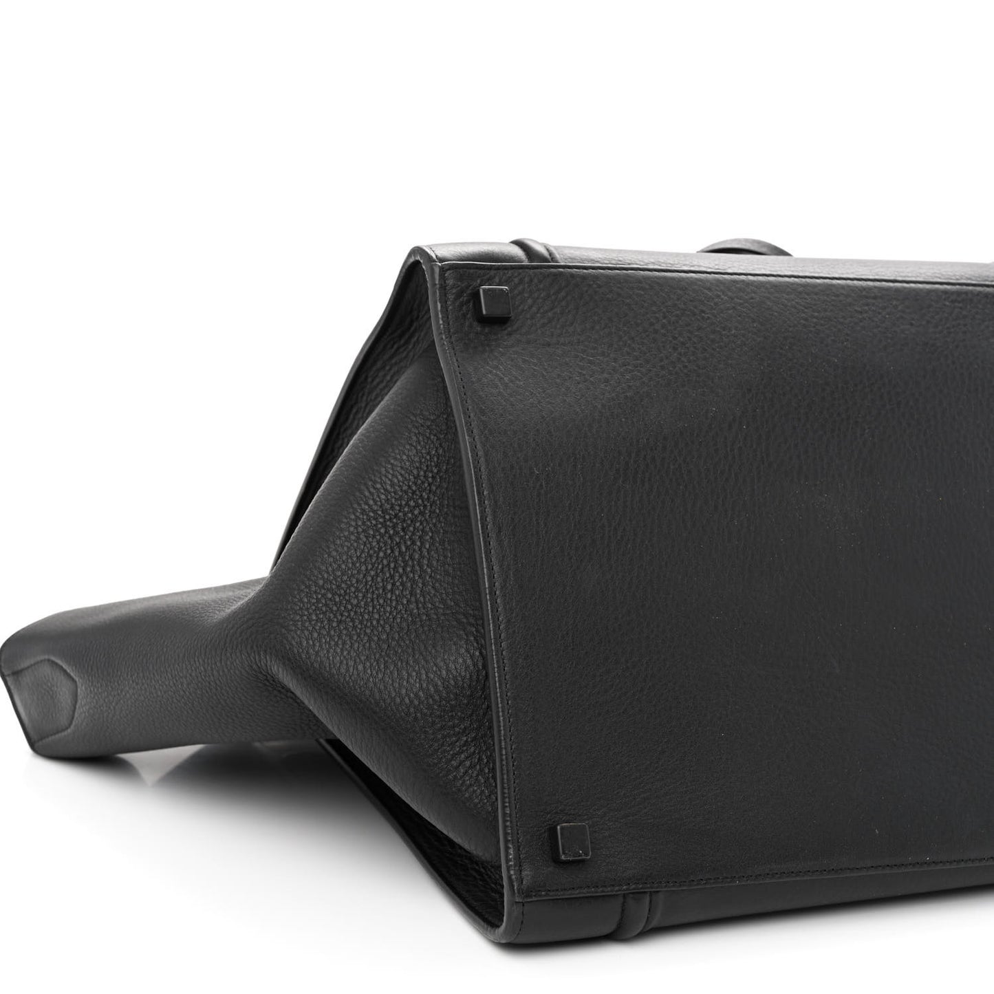 Grained Calfskin Medium Phantom Luggage Black