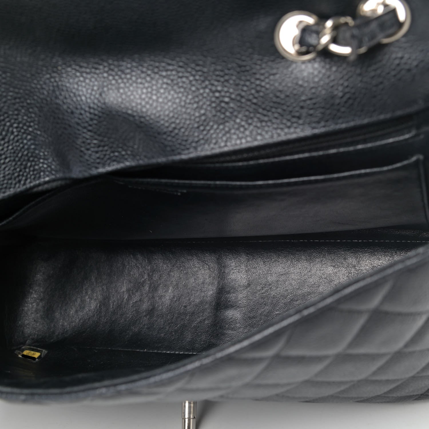 Chanel Caviar Quilted Jumbo Single Flap Black 4 of 6