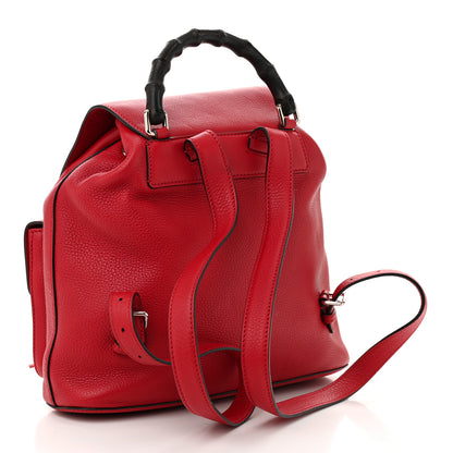 Gucci Cellarius Calfskin Medium Bamboo Backpack Petunia 3 of 10