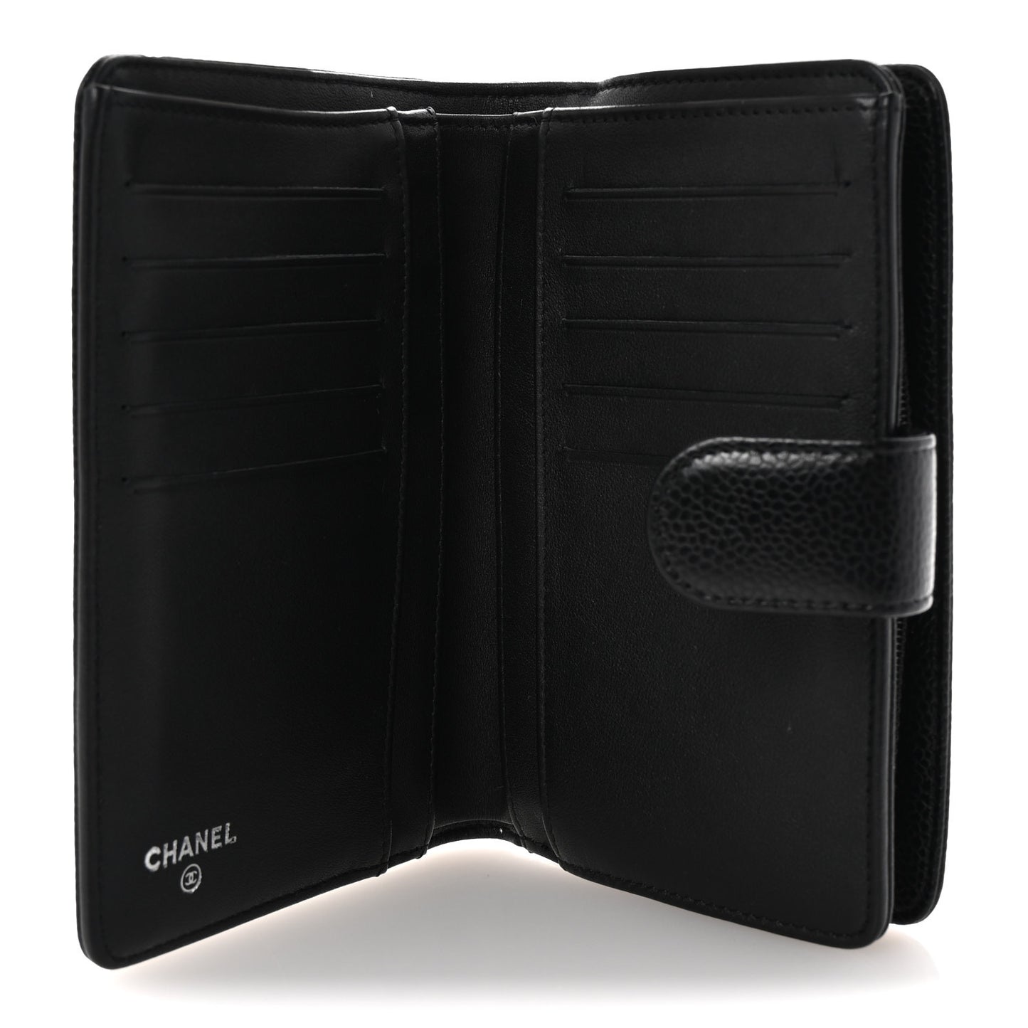Caviar Timeless CC French Wallet Black