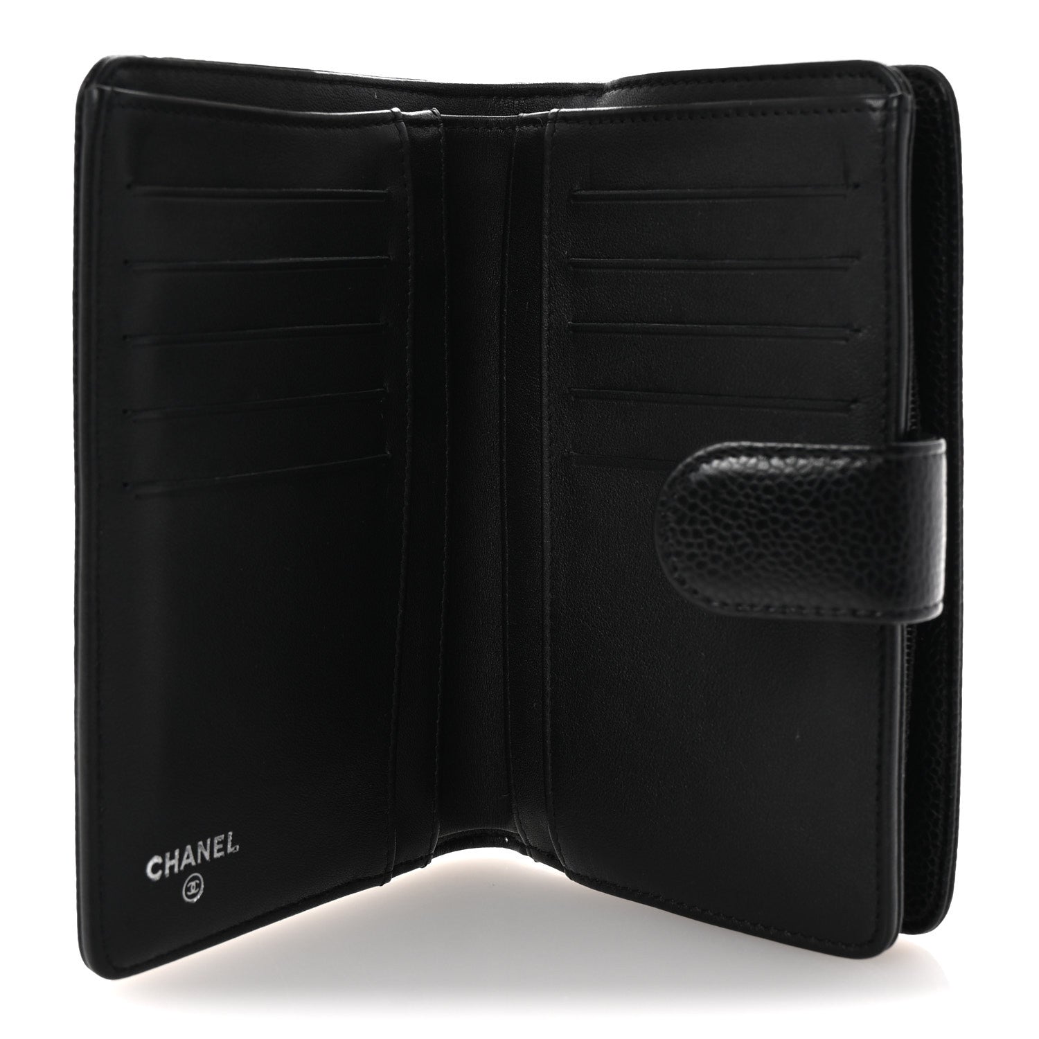 Chanel Caviar Timeless CC French Wallet Black 5 of 8