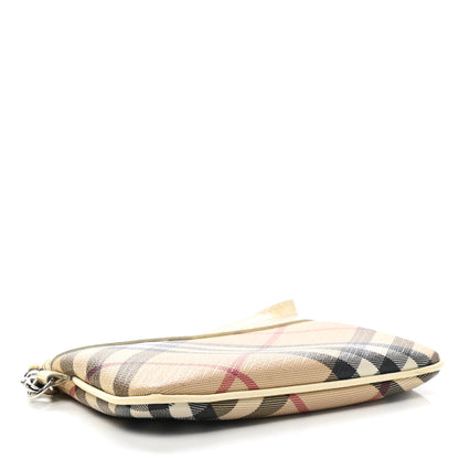 Burberry Nova Check Wristlet Pouch White 4 of 9