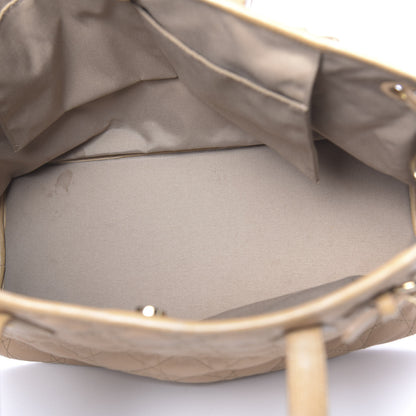 Christian Dior Coated Canvas Cannage Small Panarea Tote Beige 5 of 30