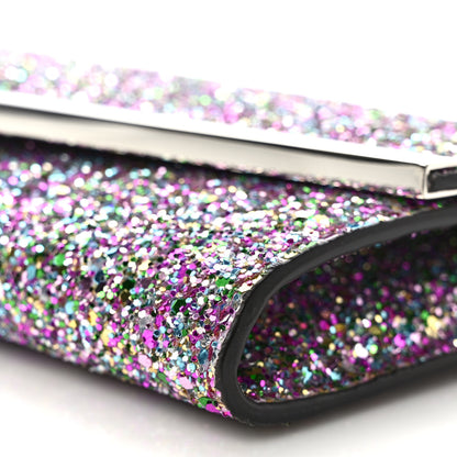 Jimmy Choo Glitter Emmie Clutch Bubblegum Mix 8 of 9