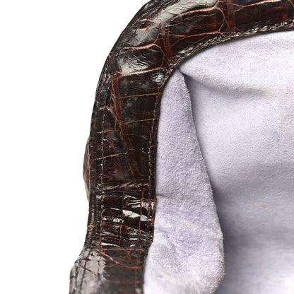 Nancy Gonzalez Crocodile Clutch Brown 14 of 26