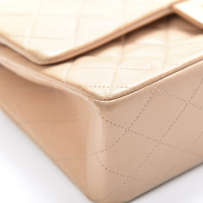 Chanel Lambskin Quilted Medium Double Flap Beige 10 of 15