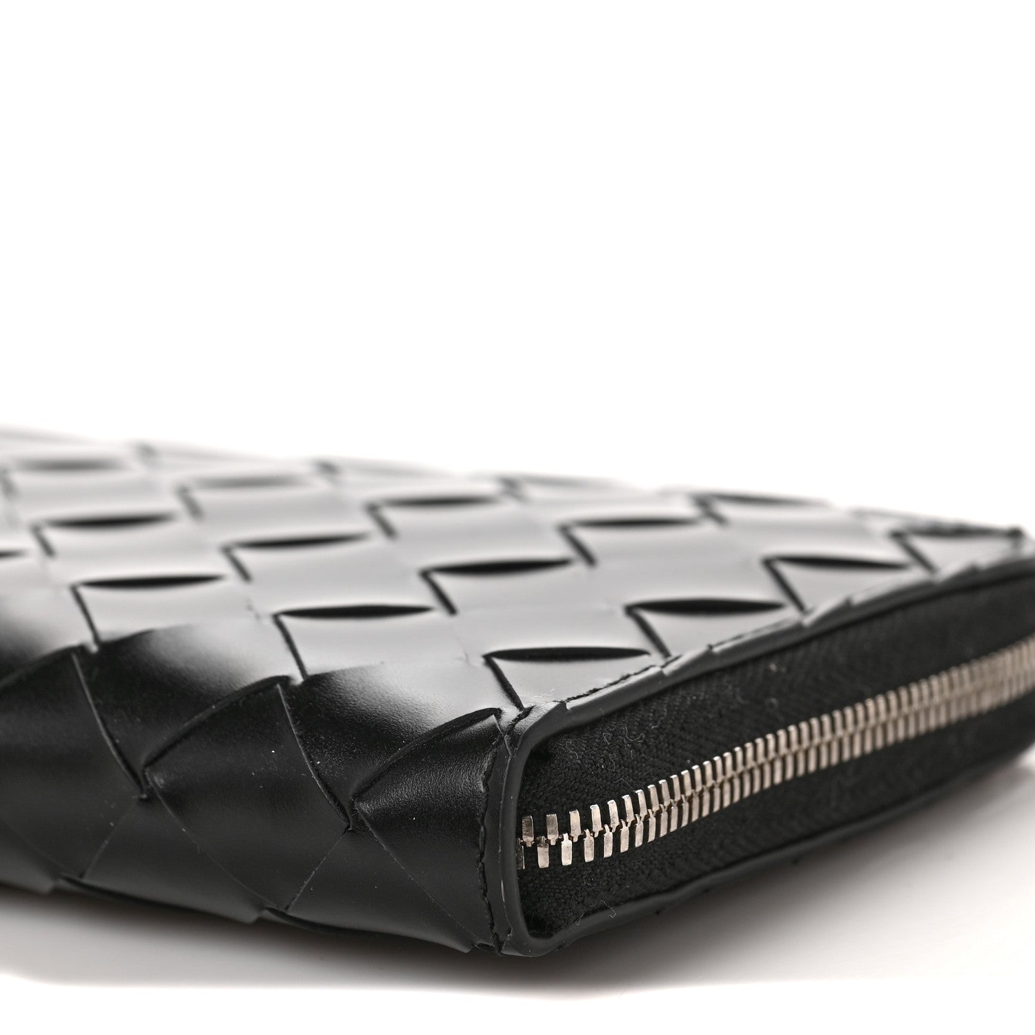 Bottega Veneta Nappa Intrecciato Zip Around Wallet Black 8 of 8