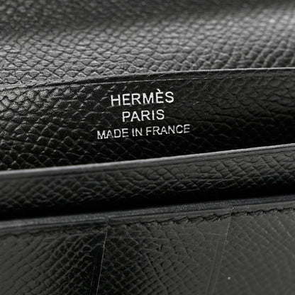 Hermes Epsom Bearn Gusset Wallet Black 6 of 8