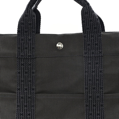 Hermes Canvas Herline MM Tote Grey 7 of 9
