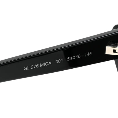Saint Laurent Acetate Mica Cat Eye Sunglasses SL 276 Black 5 of 7