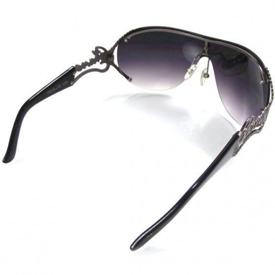 Crystal Script Sunglasses TDJ9308 Black