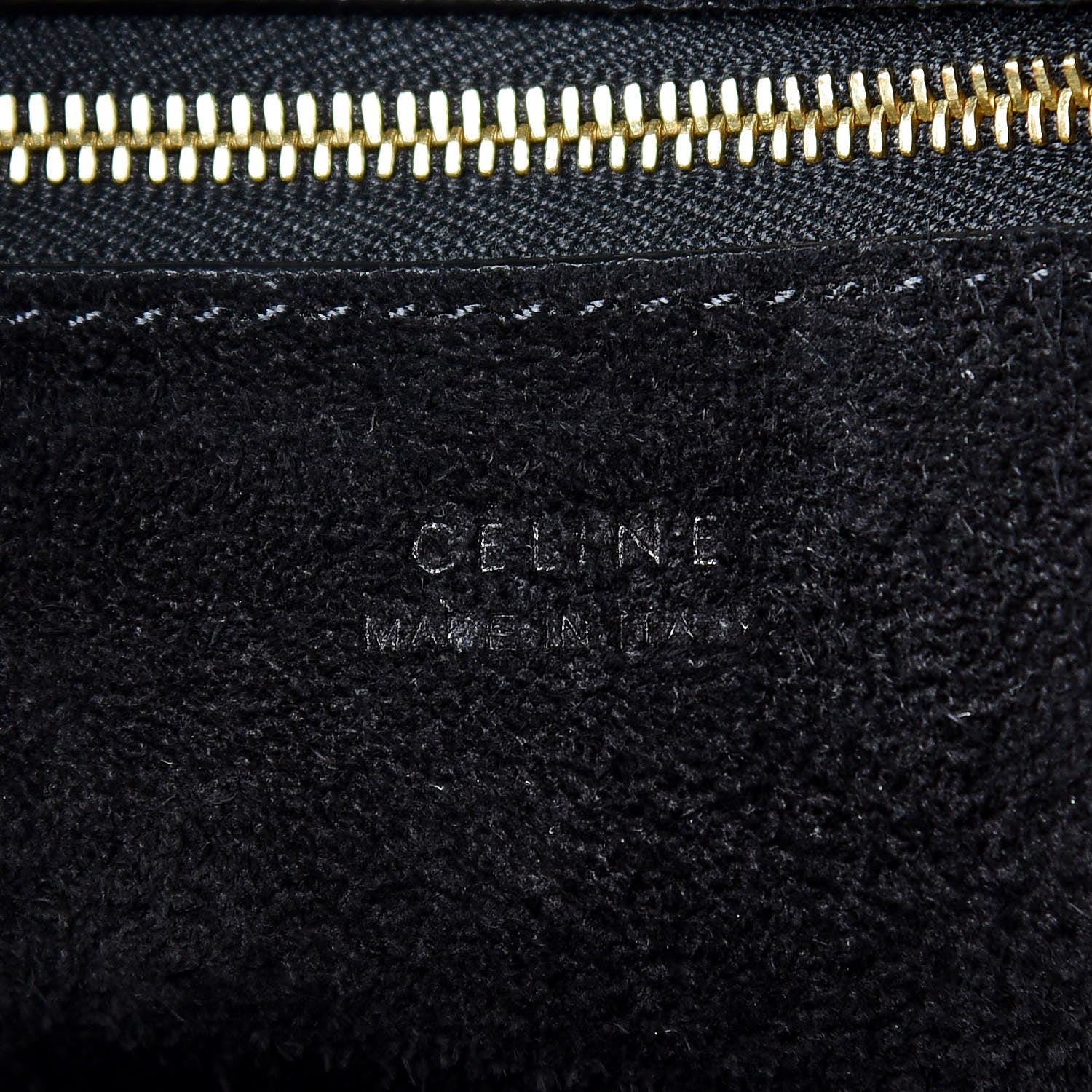 Celine Soft Grained Calfskin Sangle Bucket Bag Black 6 of 8