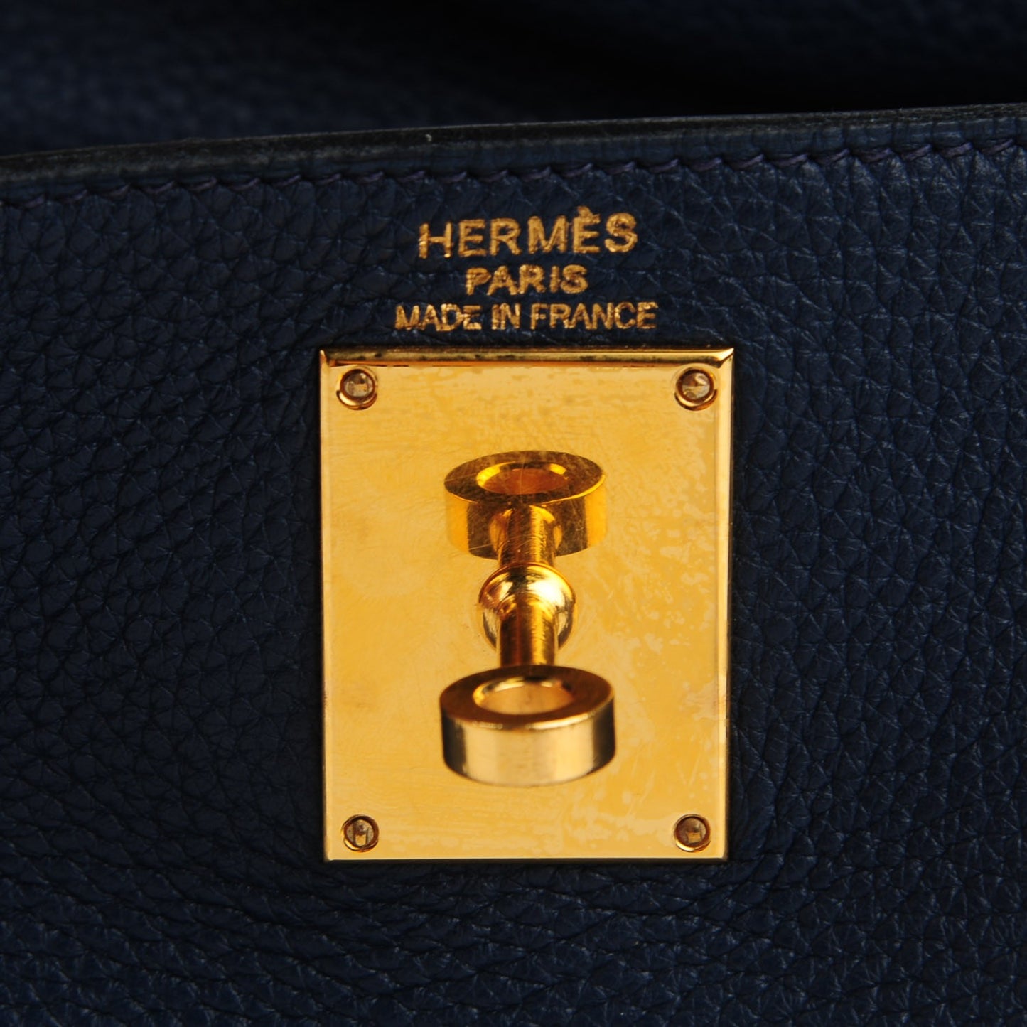 Taurillon Clemence Shoulder Kelly 40 Bleu De Malte